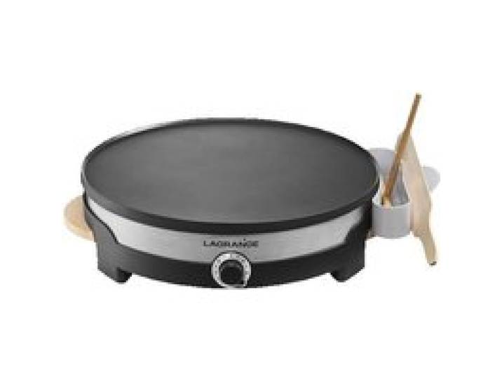 LAGRANGE Crépière Tradi® - 1500W - Plaque de 35cm - 1 grande louche 1 répartiteur 1 grande spatule et un rince répartiteur