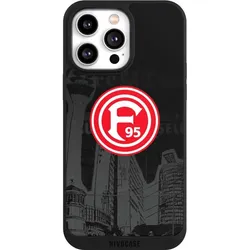 Nivocase Handyhülle für Apple iPhone 14 Pro Max Hülle NIVOpure Case Schwarz Fortuna Düsseldorf Logo (Apple iPhone 14 Pro Max), Smartphone Hülle, Schwarz