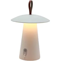 Lumisky FUNGY Kabellose Tischlampe H29CM Stahl Weiss