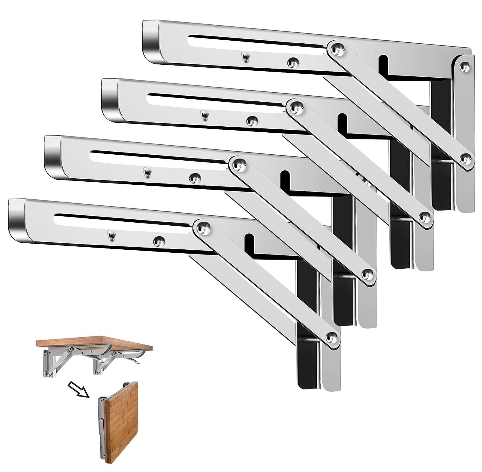 Set van 4 inklapbare plankdragers