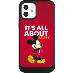 Nivocase Hülle für Apple iPhone 12 Handyhülle NIVOcore Case Schwarz Disney Maus Offizielles Lizenzprodukt (Apple iPhone 12), Smartphone Hülle, Schwarz