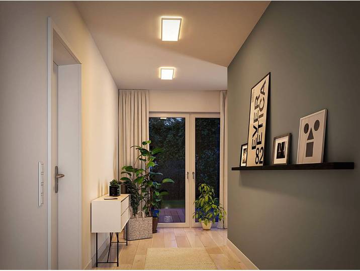 Plafonnier Atria Shine Panel 58 x 2 x 20cm Blanc Polycarbonate LED Module LED