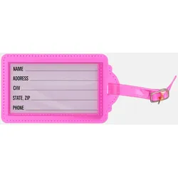 Kofferanhänger VOYAGE 12x8cm Pink