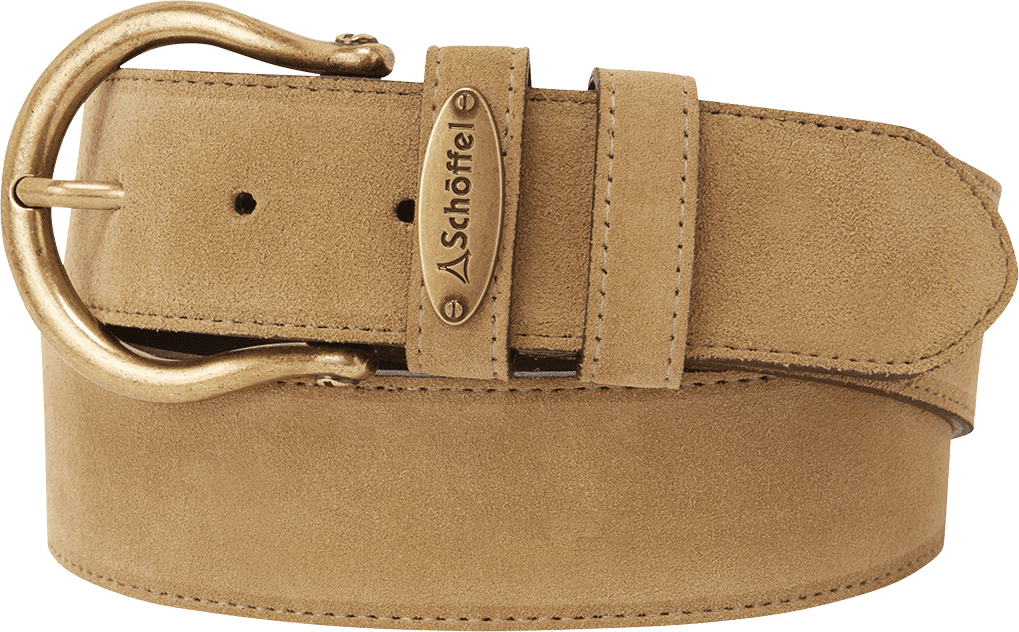Schöffel Country Dovedale Suede Belt - Light Brown - Size S - Women
