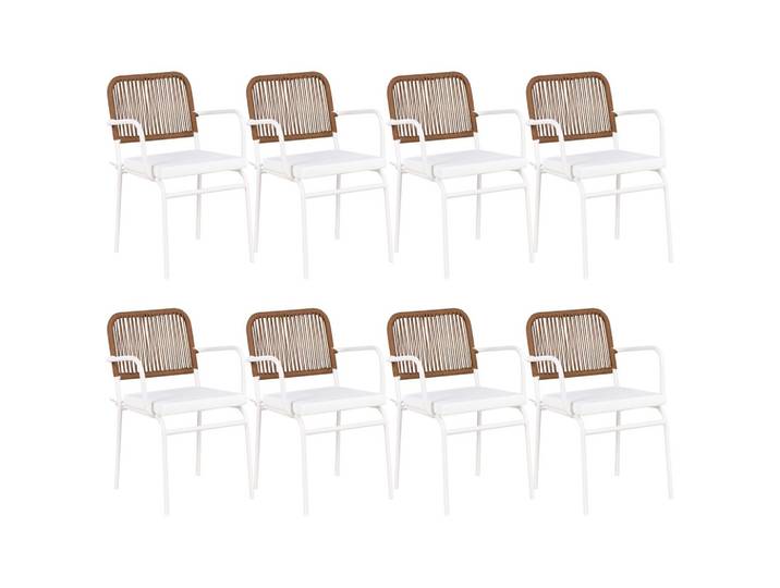 GARTENSTUHL 8er-Set Weiß Taceno