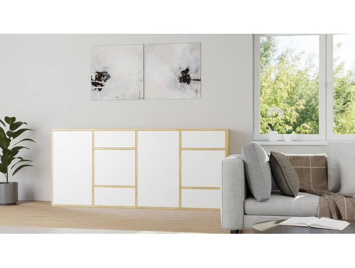 Enfilade blanche sur mesure Hêtre Naturel huilé