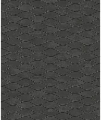 Seabrook Designs Piccola Geometric Horizontal Ogee Non-Woven Unpasted Wallpaper