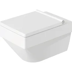 Duravit Vero Air Wand-WC Duravit Rimless 37x57cm, Spülrandlos, Tiefspüler, 25250900001, Farbe: Weiß mit Wondergliss