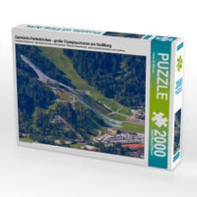 CALVENDO Puzzle Garmisch-Partenkirchen - große Olympiaschanze am Gudiberg 2000 Teile Lege-Größe 90 x 67 cm Foto-Puzzle Bild von Dieter-M. Wilczek