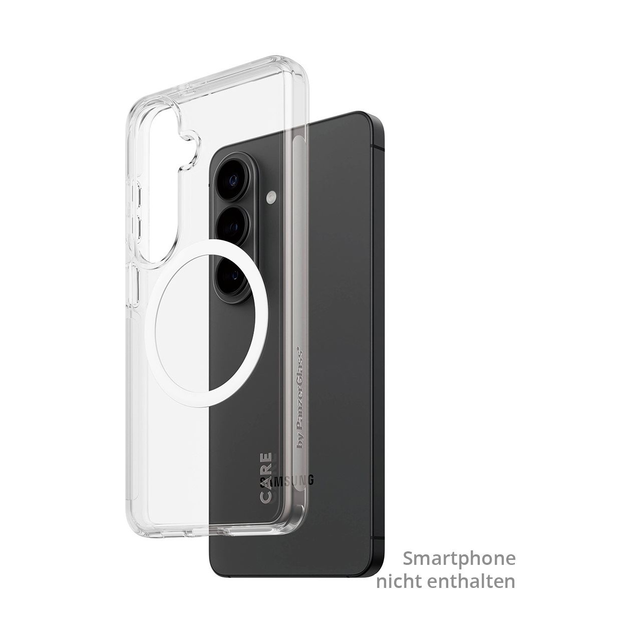 PanzerGlass CARE Urban Explorer Case transparent w. white Qi Samsung Galaxy S26