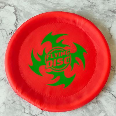Multisell Products Hub Soft Frisbee Toy For Kids, Safe Flying Disc For Outdoor Family Games red