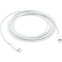Apple USB-Kabel USB 2.0 USB-C® Stecker, Apple Lightning Stecker 2.00 m Weiß MW2R3ZM/A