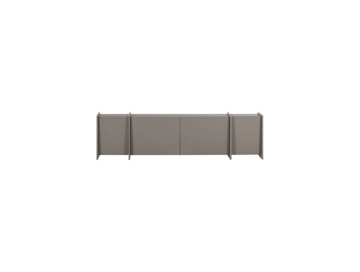 Design Lowboard „Brocky“, 4-türig Esche Warmes Grau De Eekhoorn