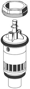 Schell Schellomat basic Kartusche 294930099 komplett, für Urinal Spülarmatur, verchromt