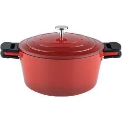 Kelomat Schmortopf Keramika Red mit Deckel Ø20 cm 2,7 Liter Induktion