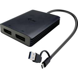i-tec USB Adapter [1x USB-C®, USB-A - 2x DisplayPort] I-TEC USB-A/USB-C Dual 4K DP Video Ada. 0 mm Metall CADUAL4KDP