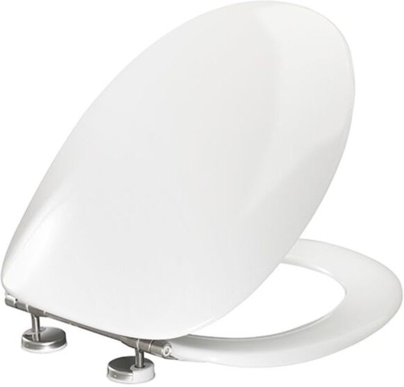 Pressalit 2000 WC-Sitz 124000-BV7999 weiß, mit Deckel, Standard, SpezialscharnierBV7, Uni., Edelstahl
