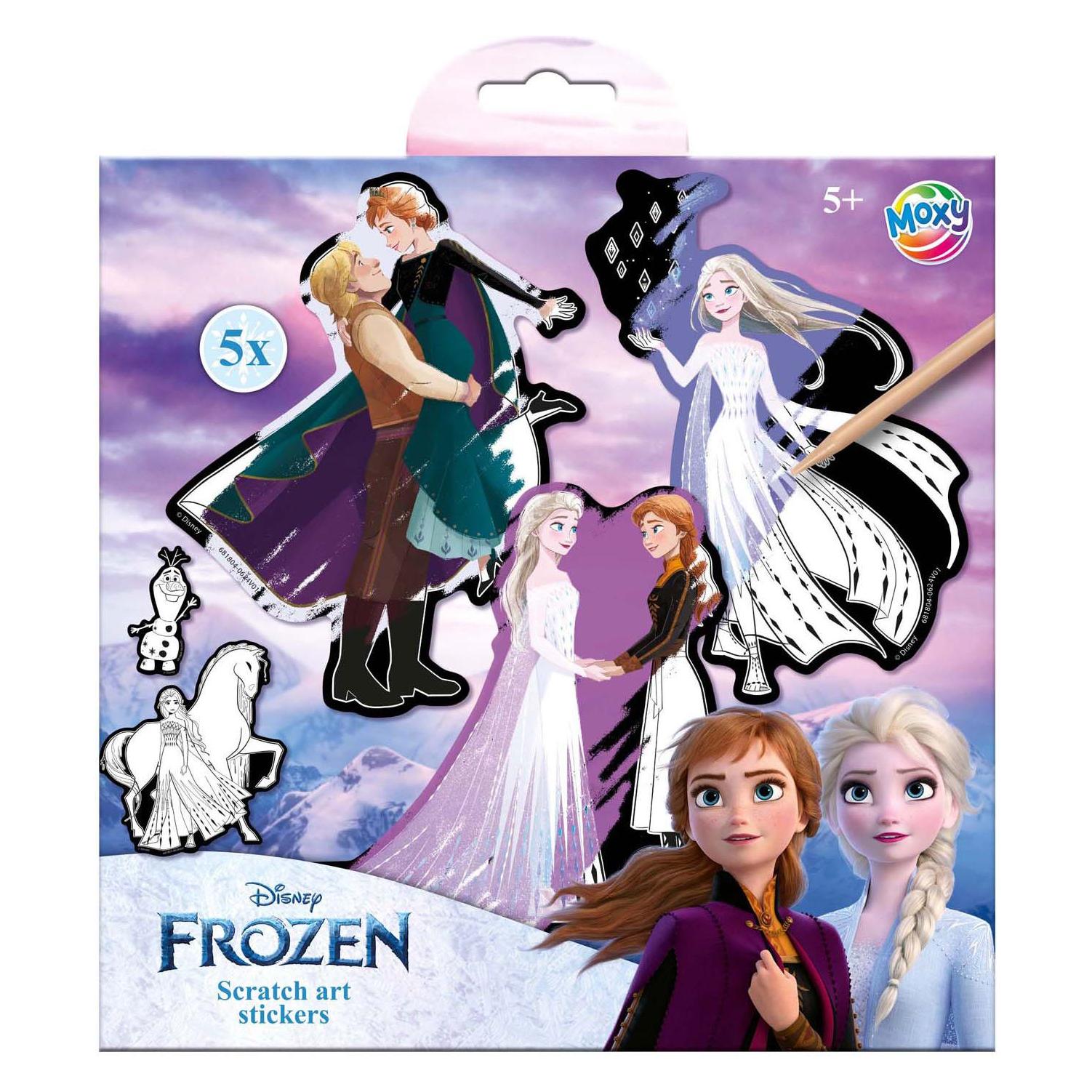 Grafix Frozen Scratch Aufkleber Mit Stift 5 Stk. (5 Sticker) (681804)