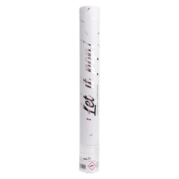 Amscan Konfettikanone silber Folie 40 cm (1 Stk.) (39041293)