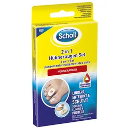 Scholl 2 in 1 Hühneraugen Set 1 P