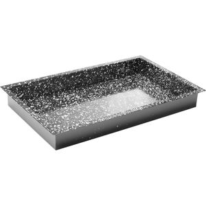 Hendi Backblech Convectomat Classic GN 1/1 Marmor, aus Emaille, 53 x 32,5 cm, Rand 6 cm hoch, antihaftbeschichtet