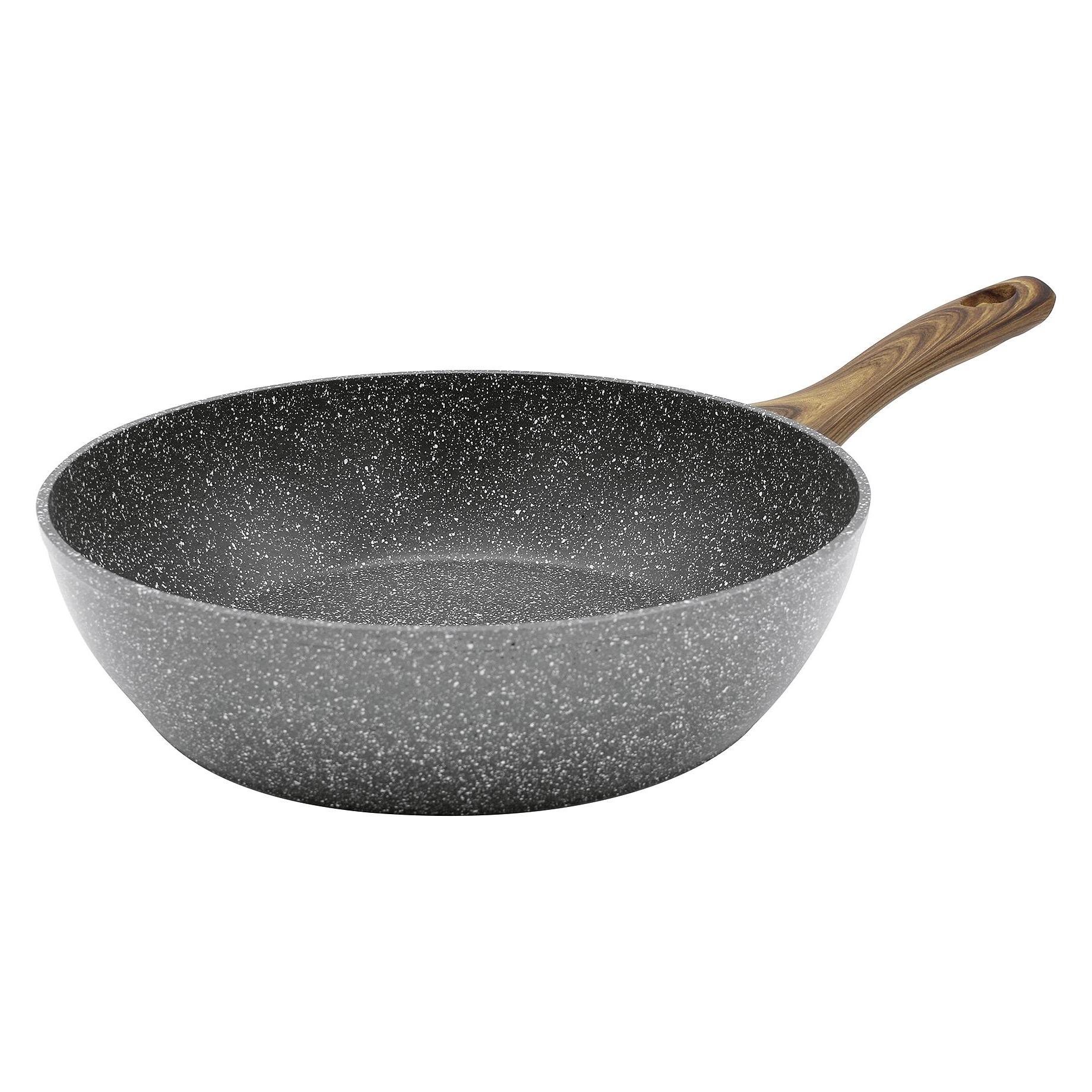 Krüger Geschmiedete Jumbo Bauernpfanne, extrahoher Rand - Ø 24 x 6,5 cm (Bratpfanne, Aluminium, 24 x 6.50 cm) (21624NT)