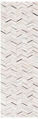 SAFAVIEH Handmade Studio Leather Brigit Natural Hide Leather Rug