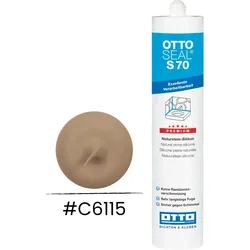 OTTOSEAL® S 70 bahamabeige matt C6115 – 310 ml – keine Randzonenverschmutzung, Natursteingeeignet