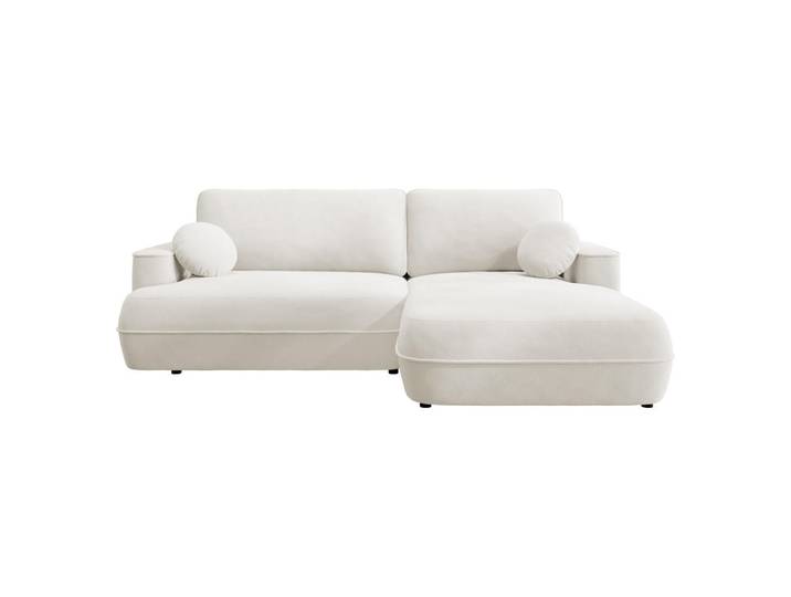 Mirjan24 Ecksofa Fuego L, Seite: Rechts, Hellbraun, Kunststoff, Ottomane rechts,L-Form, 260x168 cm, Wohnzimmer, Sofas & Couches, Wohnlandschaften, Ecksofas