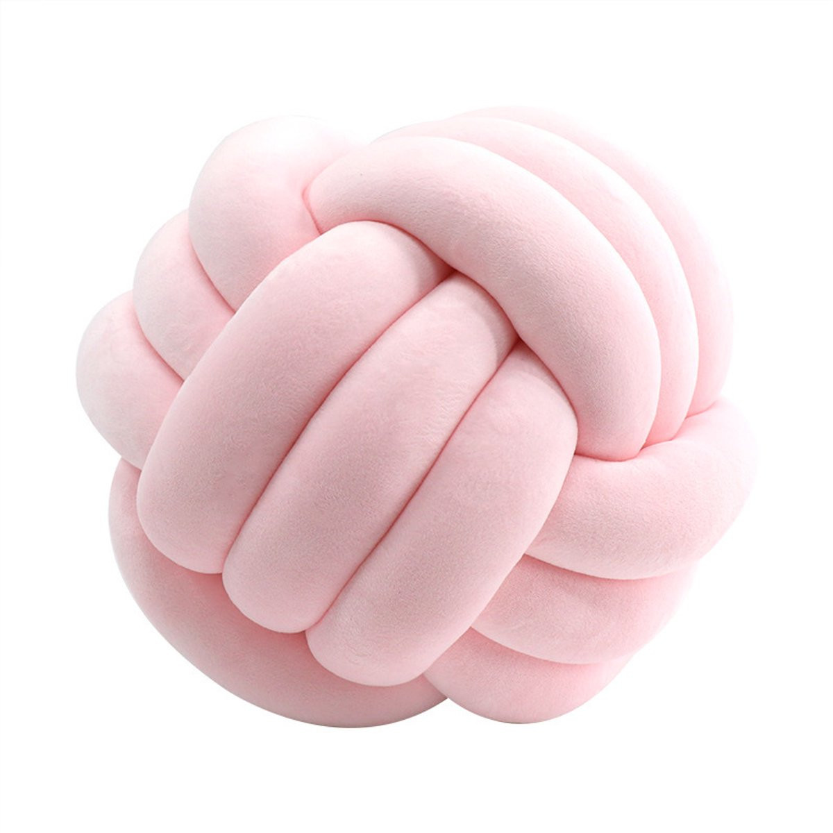 Decoratief Knoopkussen Roze - 20 cm