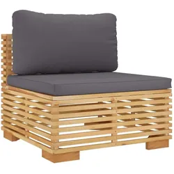 Gartenlounge, 5-tlg. Garten-Lounge-Set mit Kissen Massivholz Teak