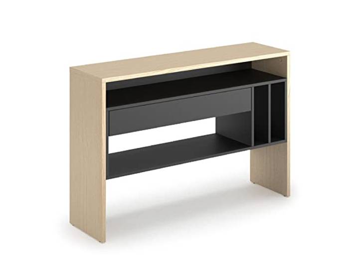 Symbiosis Choromela Console Chêne Clair et Noir 120x33x80\,5 cm