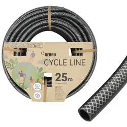 REHAU Gartenschlauch Schwarz 25 m 1/2` aus Recyclingmaterial