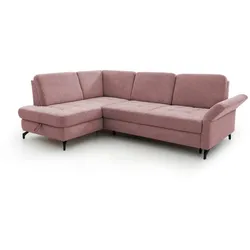 sit & more Ecksofa Westham Stoff Rosa Altrosa