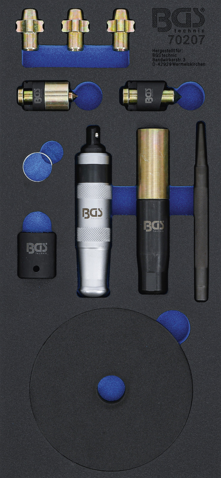 BGS Technic Gereedschapsbak 1/3 Set voor het demonteren van velgen