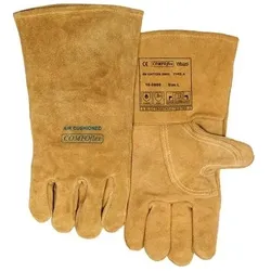Weldas Schweißerhandschuhe Bucktan Gr.L (9) gelb Rindspaltleder 5 PA