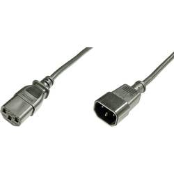 Digitus Strom Anschlusskabel [1x Kaltgeräte-Stecker C14 - 1x Kaltgeräte-Buchse C13] 1.20 m Schwarz AK-440201-012-S