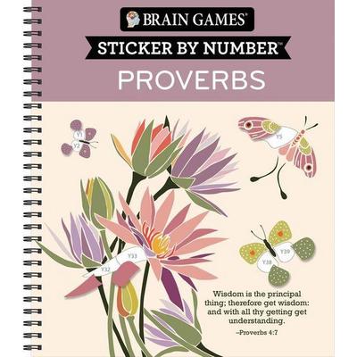 Brain Games - Sticker by Number: Proverbs (28 Images to Sticker), Taschenbuch von Publications International Ltd,New Seasons,Brain Games, Publications