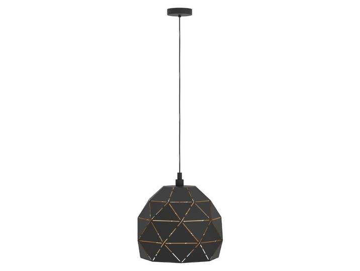 EGLO 97841 ROCCAFORTE Lampe à suspendre noire or E27