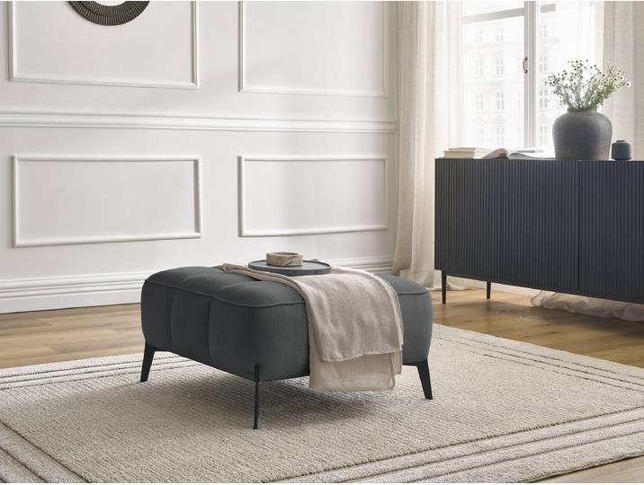 Pouf ANIS tissu texturé