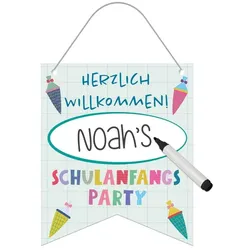 Mini Banner Einschulung Schulanfang 25 x 30 cm