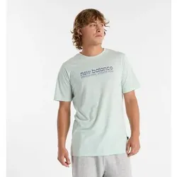 NEW BALANCE Herren Shirt Heathertech Athletic Gear, Größe S in Grün 51010