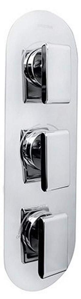 Einbau-Thermostat-Duschventil Dual-Control, Chrom, 2 Auslässe