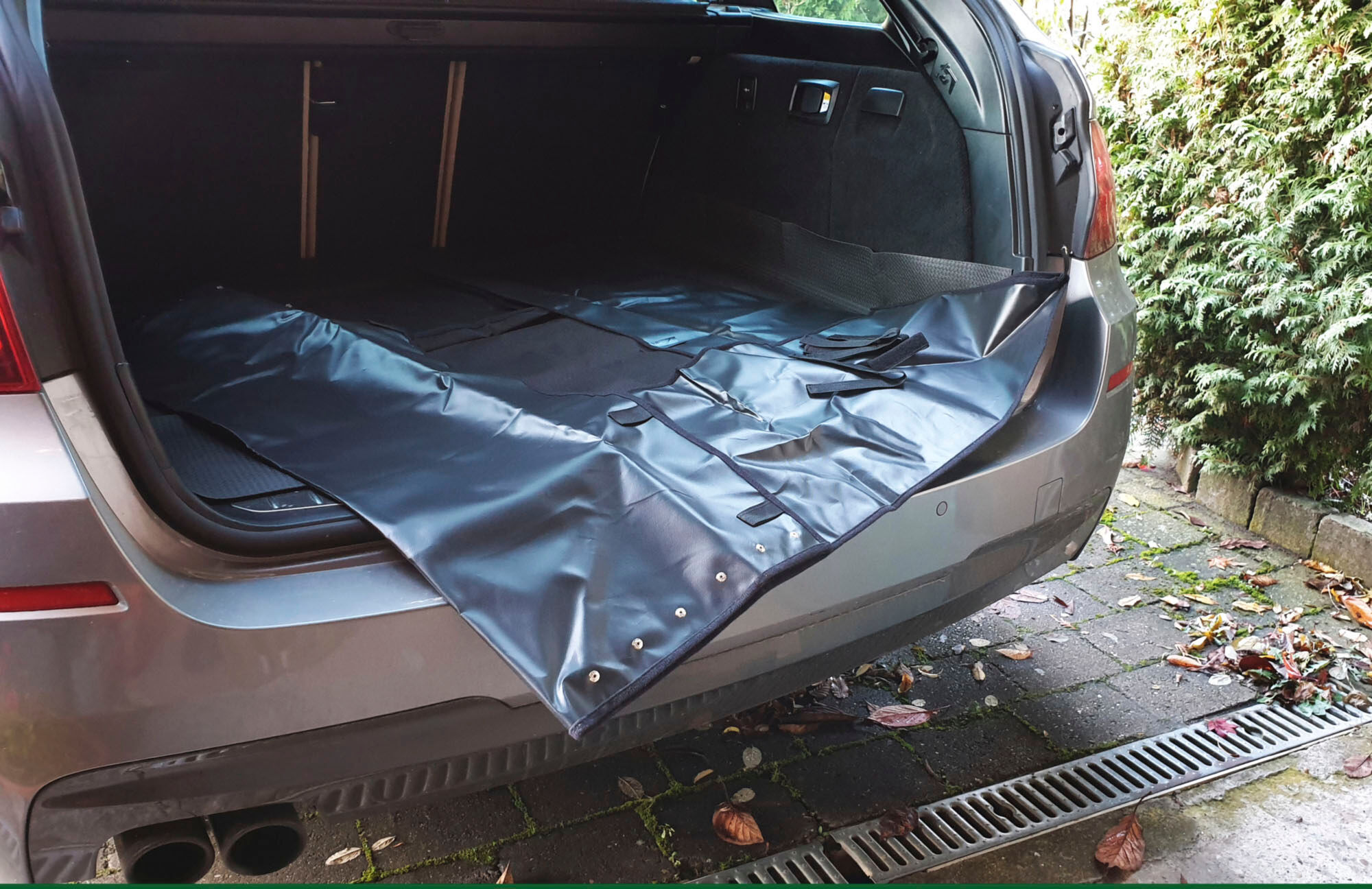 Kofferraummatte CARTREND "Kofferraum Schutzdecke SUV/Kombi", schwarz, Automatten, Kofferraummatte, Topseller