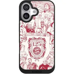Nivocase Handyhülle für Apple iPhone 17 Hülle NIVOpure Case Schwarz FC Bayern München Offizielles (Apple iPhone 17), Smartphone Hülle, Schwarz