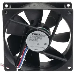 PAPST 3412 N-2G - Axiallüfter, 92x92x25mm, 12VDC, U/min: 2700