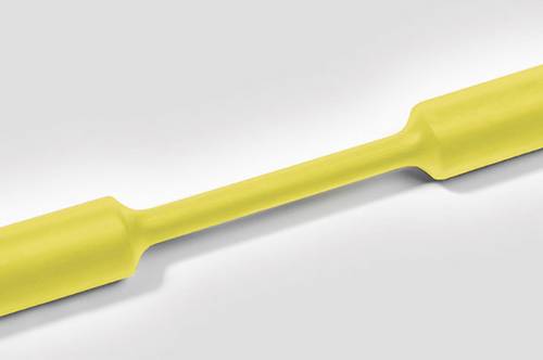HellermannTyton 305-09504 Schrumpfschlauch ohne Kleber Gelb 9.50mm 4.80mm Schrumpfrate:2:1 Meterware