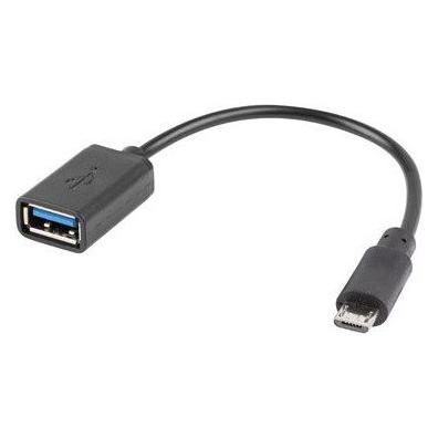 Lanberg adapter micro USB M USB-A F 2.0 (0.15 m, USB 2.0) (AD-OTG-UM-01)