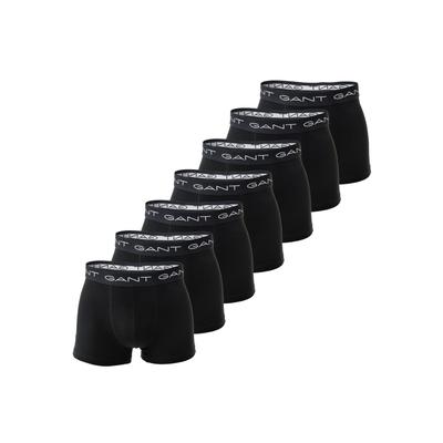Boxershorts GANT "Boxershort 7er Pack", Herren, Gr. L, schwarz, Obermaterial: 95% Baumwolle CO. 5% Elasthan EL., Unterhosen