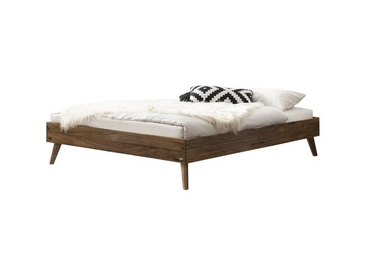 Hasena Bett Sassari Nussbaum Nature Massivholz 120 x 200 cm - Bett